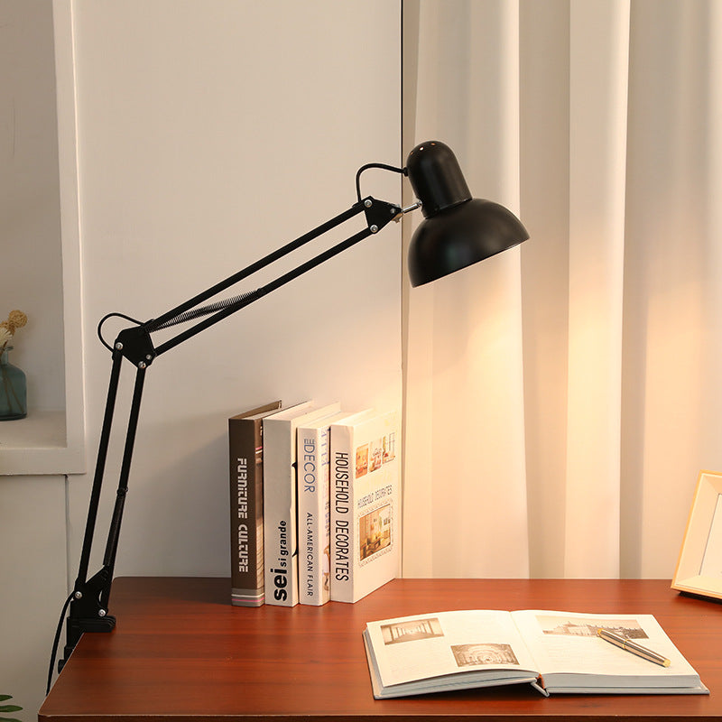 Retractable Clip Arm Table Lamp