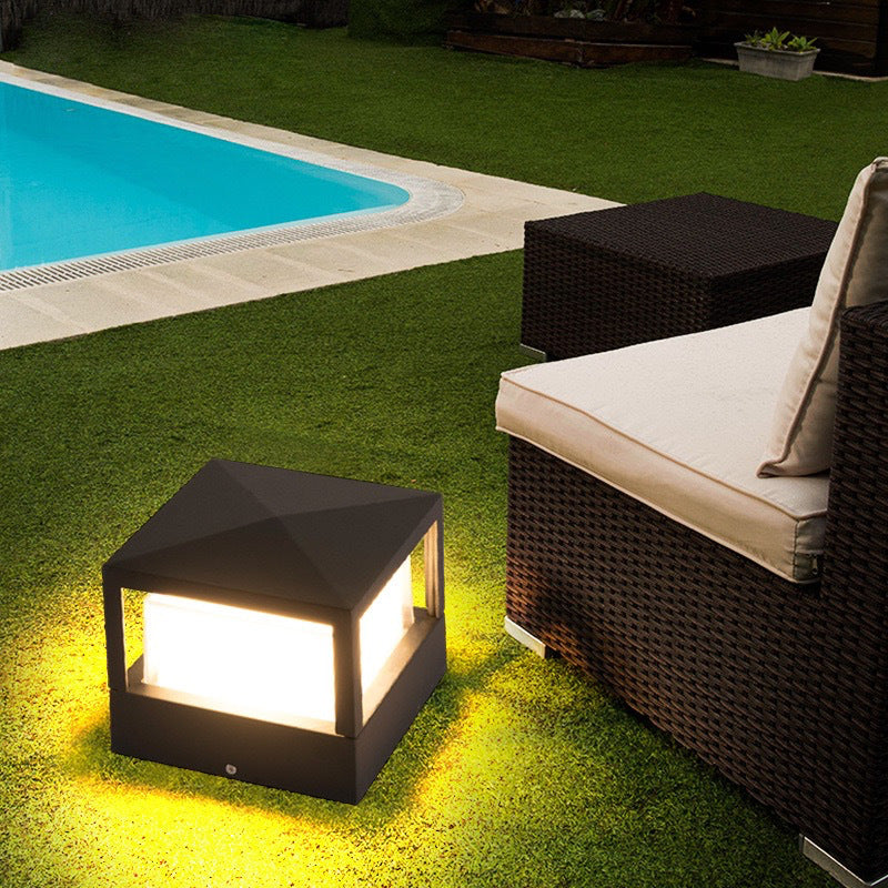 Industrial Cylinder Landscape Light
