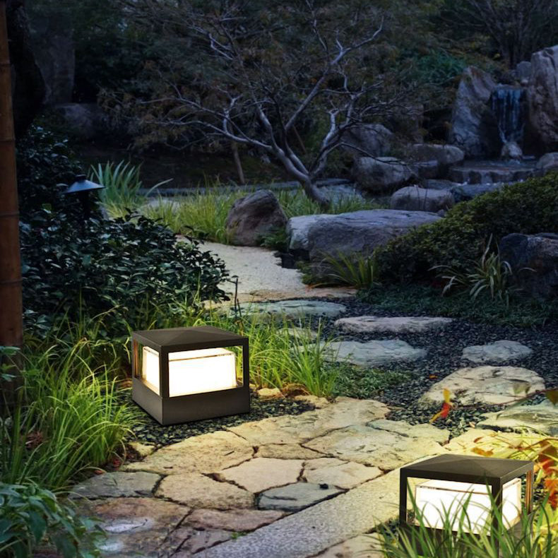 Industrial Cylinder Landscape Light