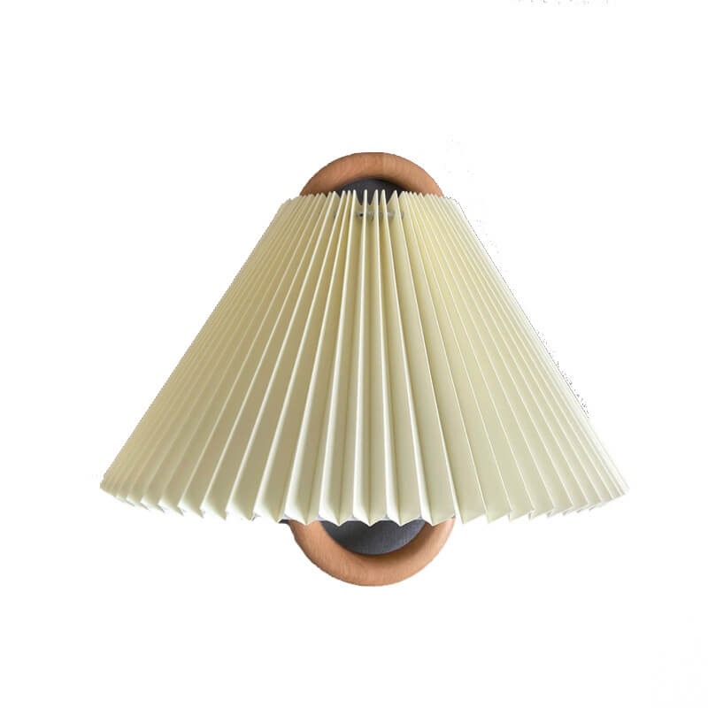 Solid Wood Semi-Circle Wall Sconce