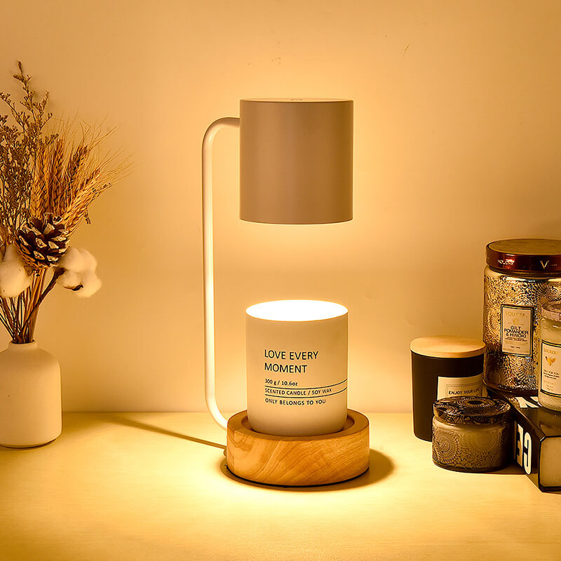 Wood Melting Wax Table Lamp