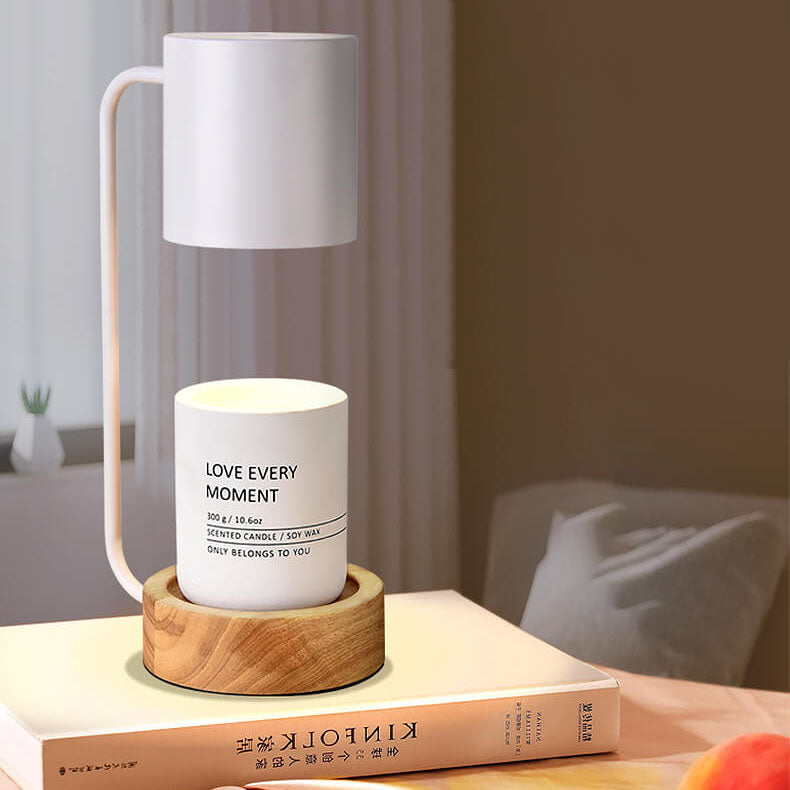 Wood Melting Wax Table Lamp