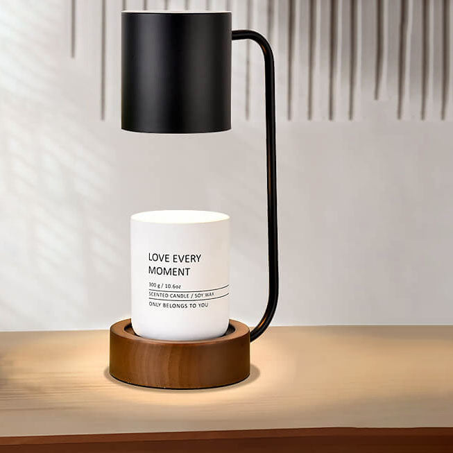 Wood Melting Wax Table Lamp