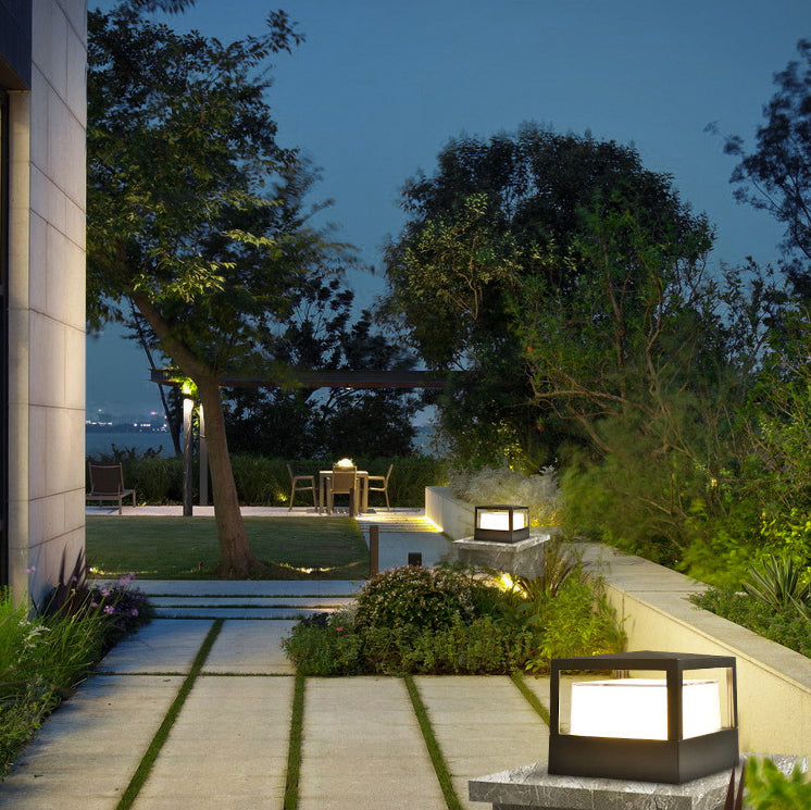 Industrial Cylinder Landscape Light