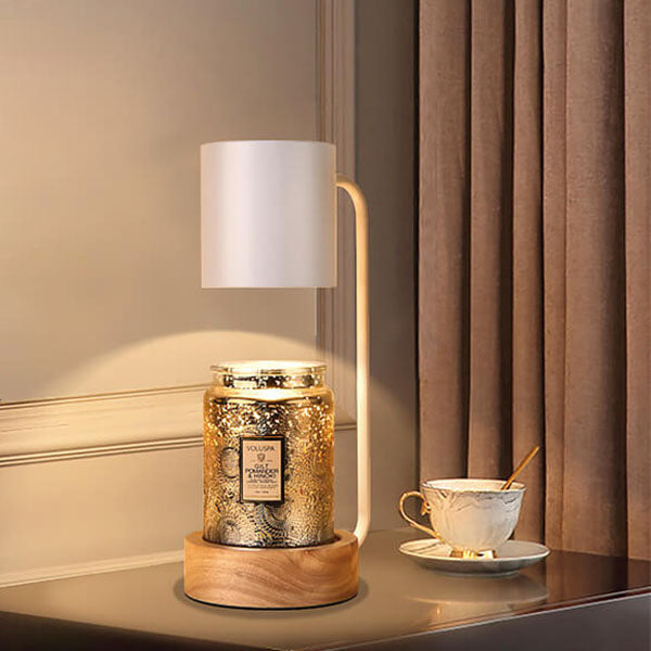 Wood Melting Wax Table Lamp