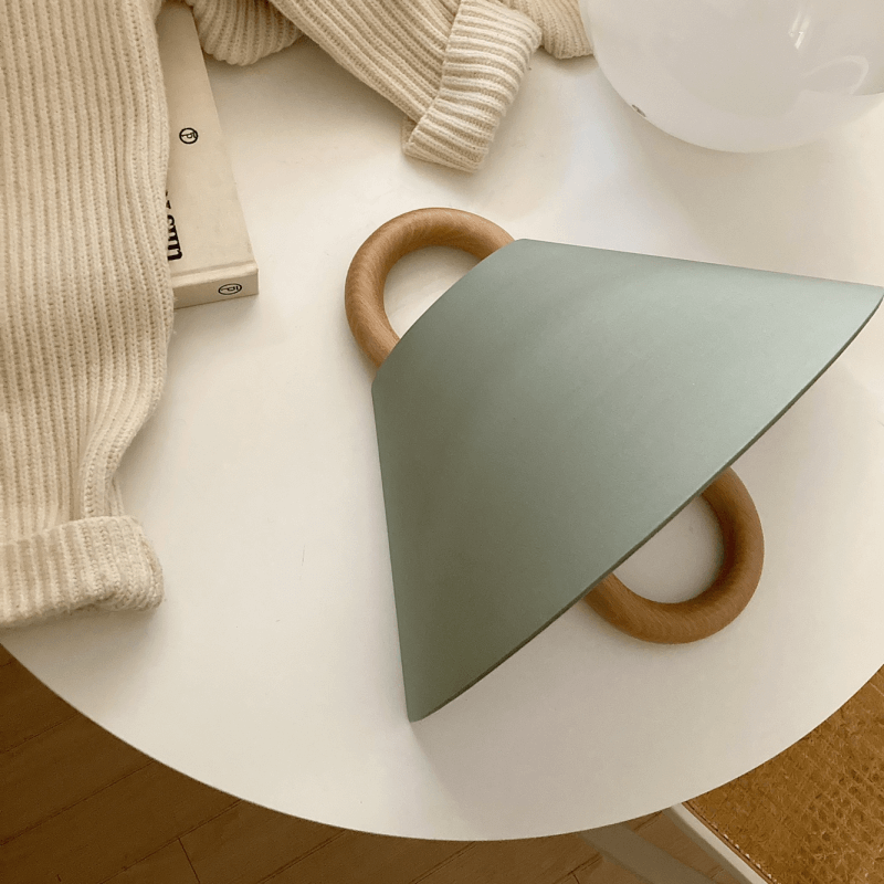 Solid Wood Semi-Circle Wall Sconce