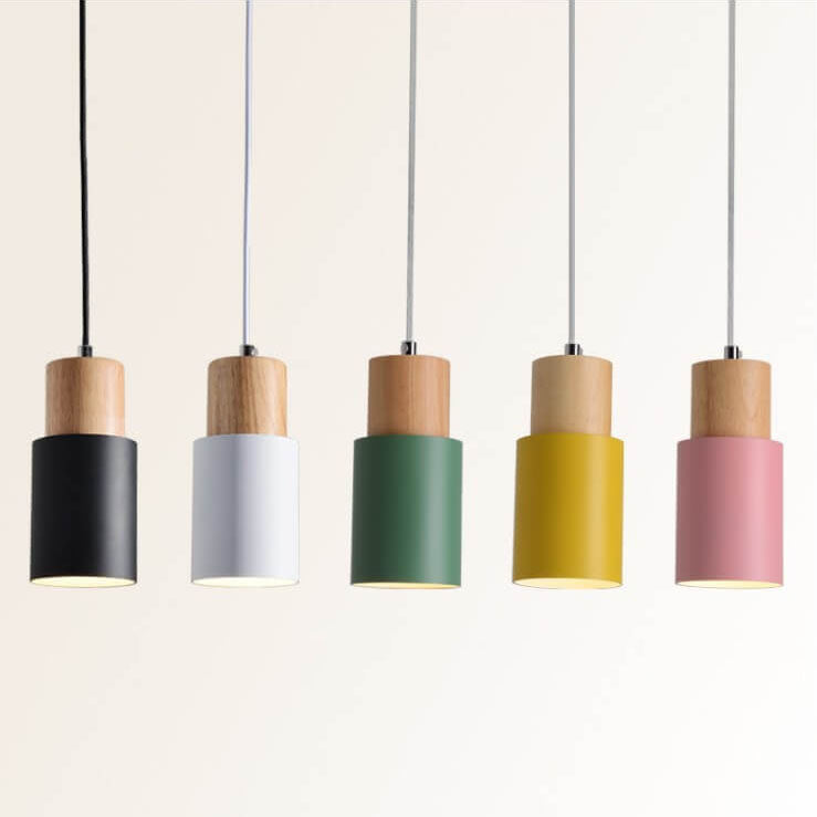 Cylinder Macaron Pendant Light