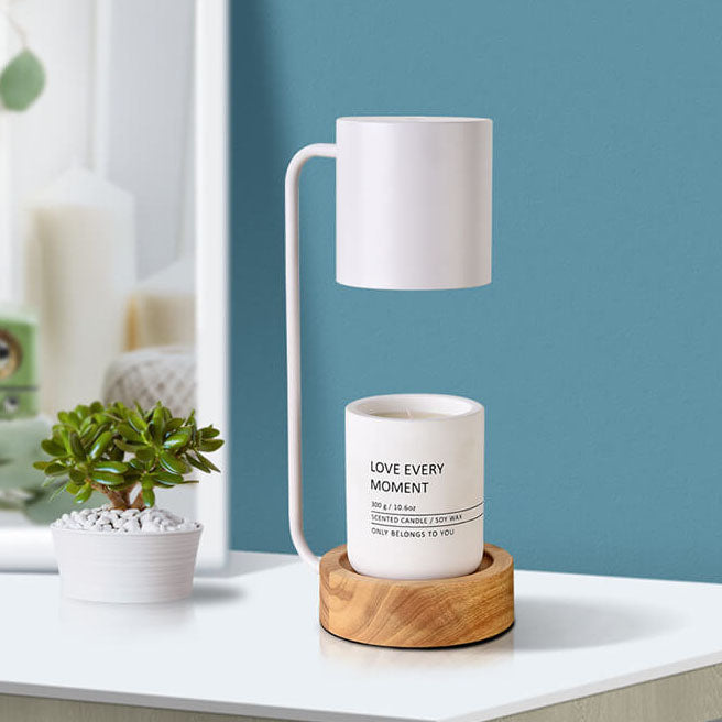 Wood Melting Wax Table Lamp