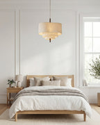 Dan Layered Fabric Pendant Light