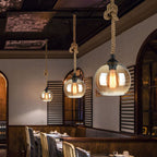 Rope Glass Pendant Light