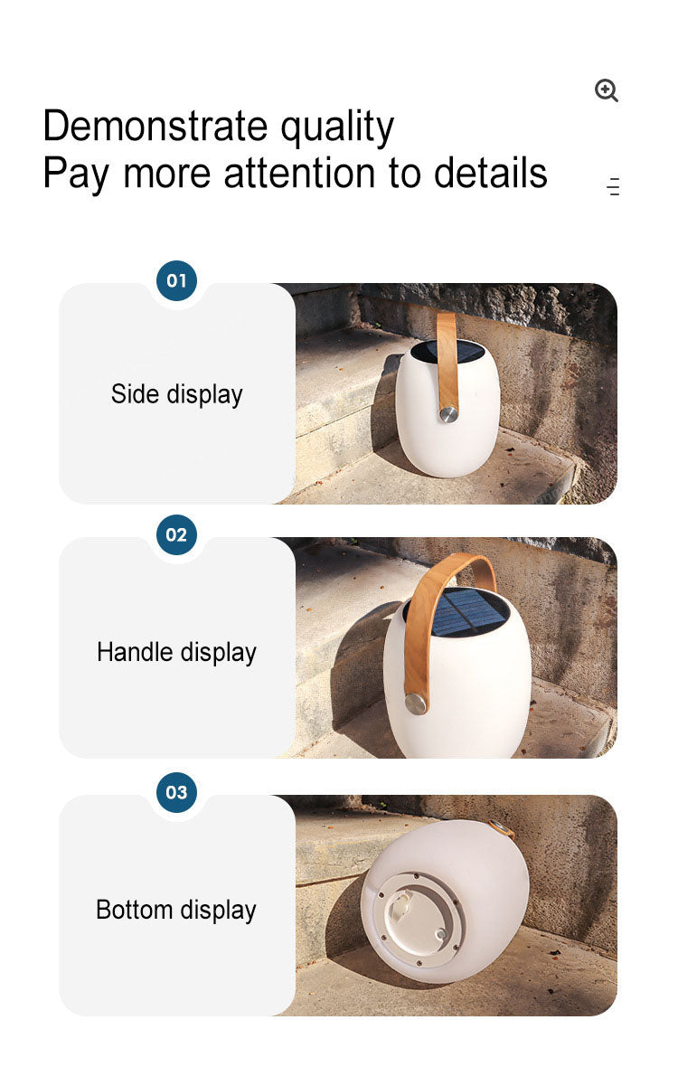 Basket LED Solar Lantern