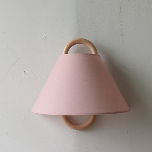 Solid Wood Semi-Circle Wall Sconce