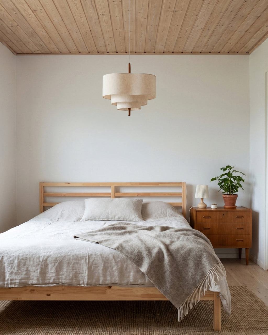 Dan Layered Fabric Pendant Light