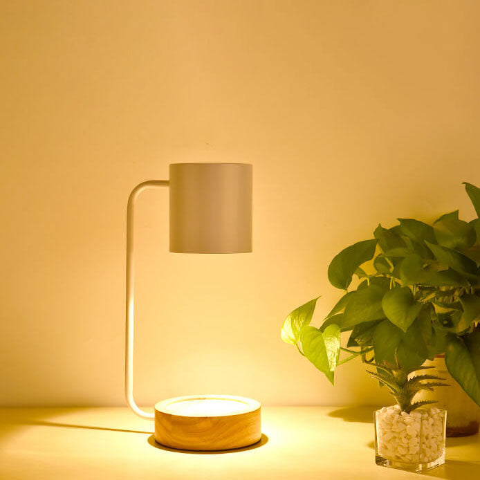 Wood Melting Wax Table Lamp