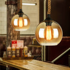 Rope Glass Pendant Light
