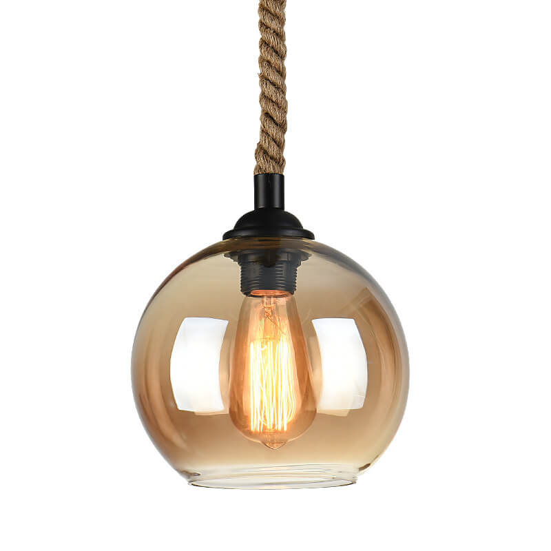 Rope Glass Pendant Light