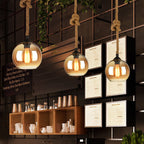 Rope Glass Pendant Light