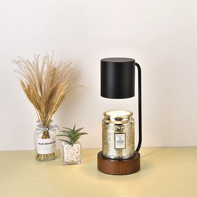 Wood Melting Wax Table Lamp