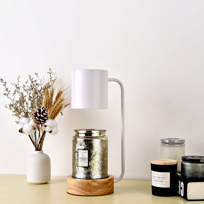 Wood Melting Wax Table Lamp