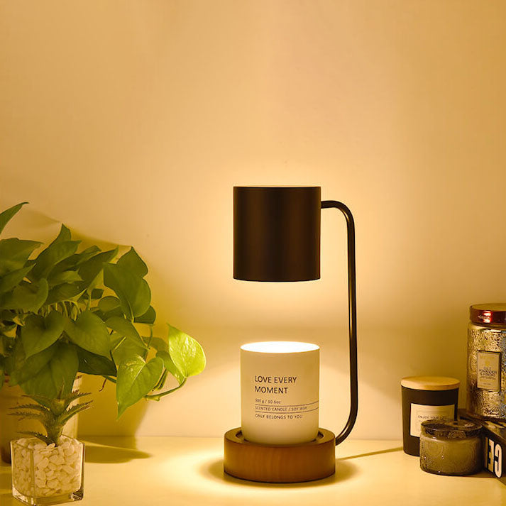 Wood Melting Wax Table Lamp