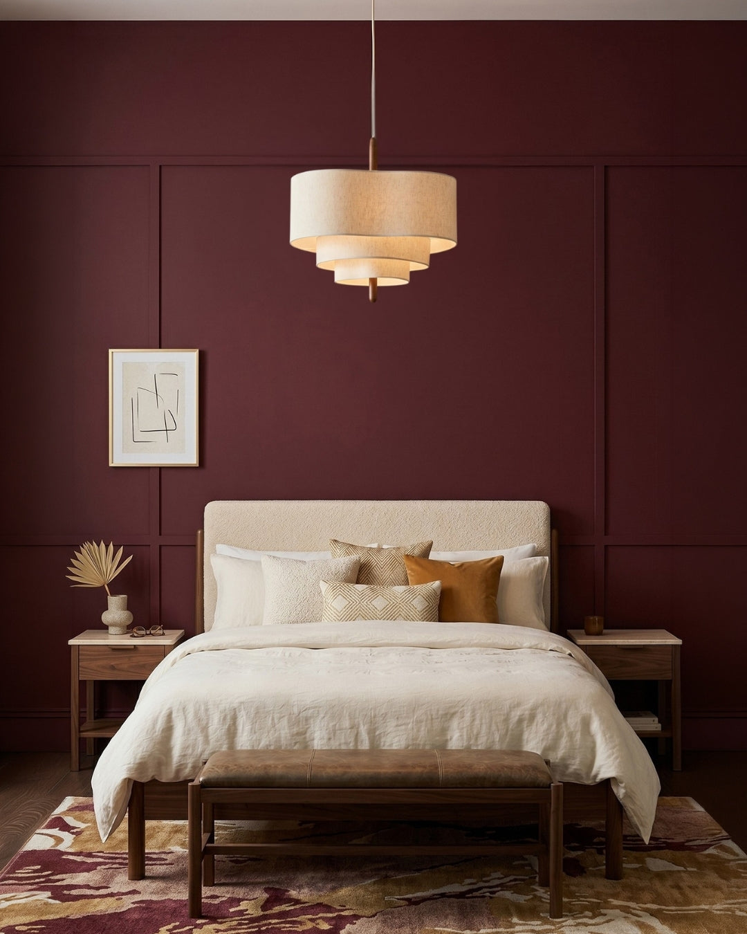 Dan Layered Fabric Pendant Light
