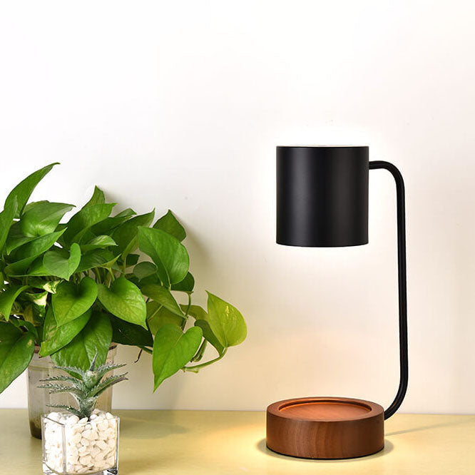 Wood Melting Wax Table Lamp