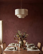 Dan Layered Fabric Pendant Light