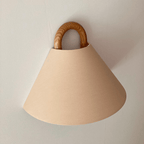 Solid Wood Semi-Circle Wall Sconce