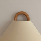Solid Wood Semi-Circle Wall Sconce