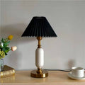 French Pleated Shade Table Lamp