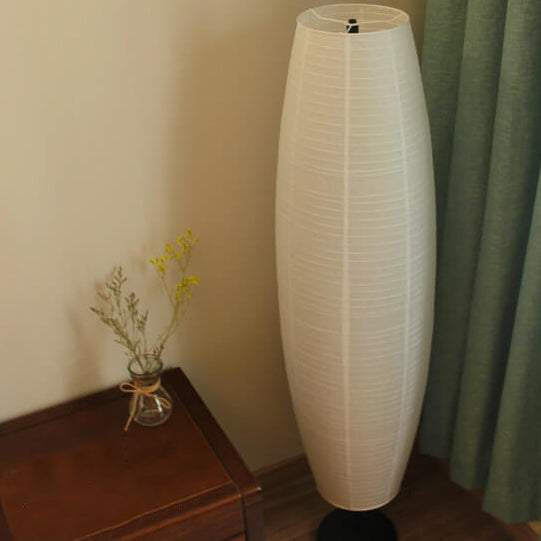 Rice Paper Column Floor Lamp