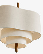 Dan Layered Fabric Pendant Light