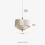 Dan Layered Fabric Pendant Light