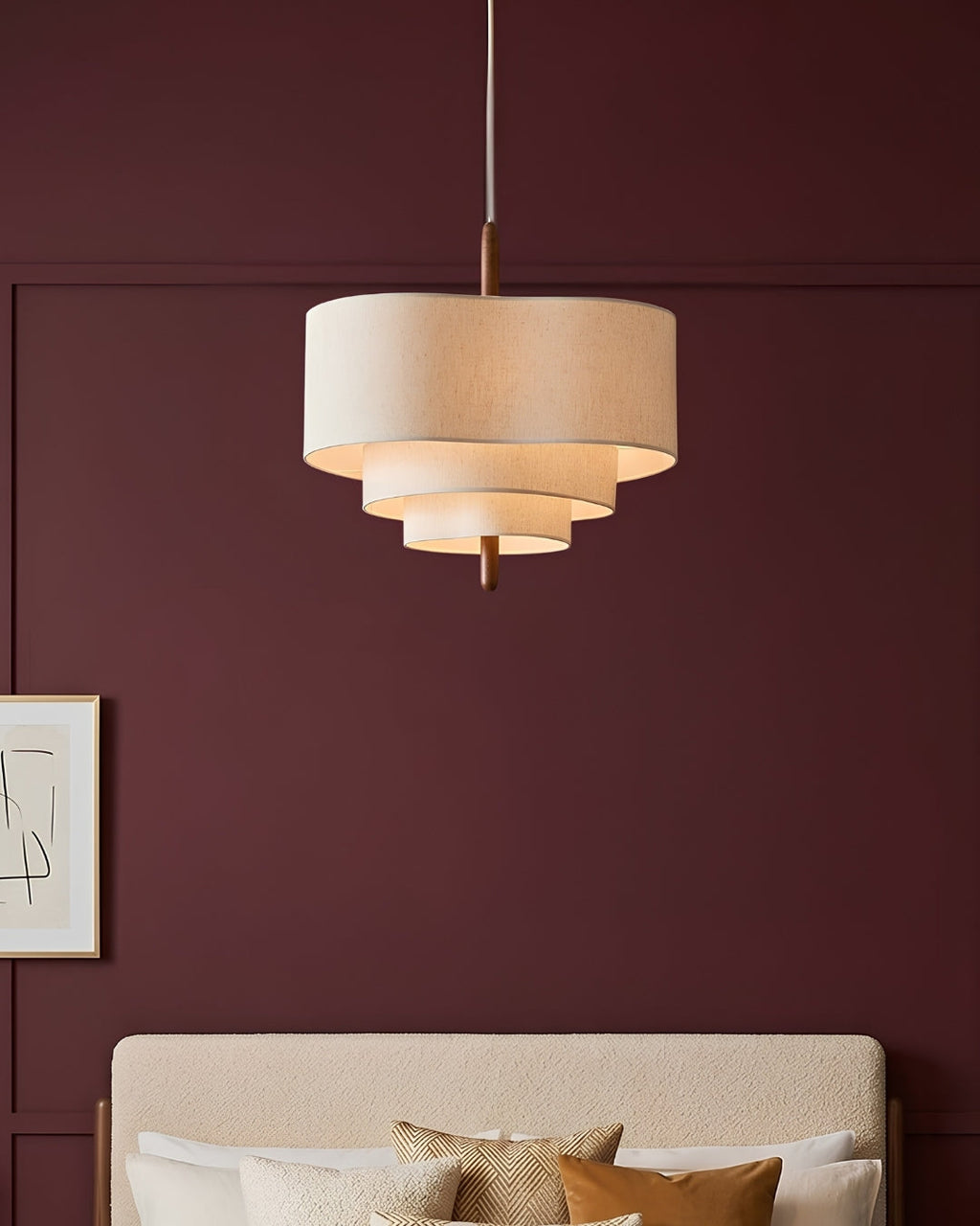 Dan Layered Fabric Pendant Light