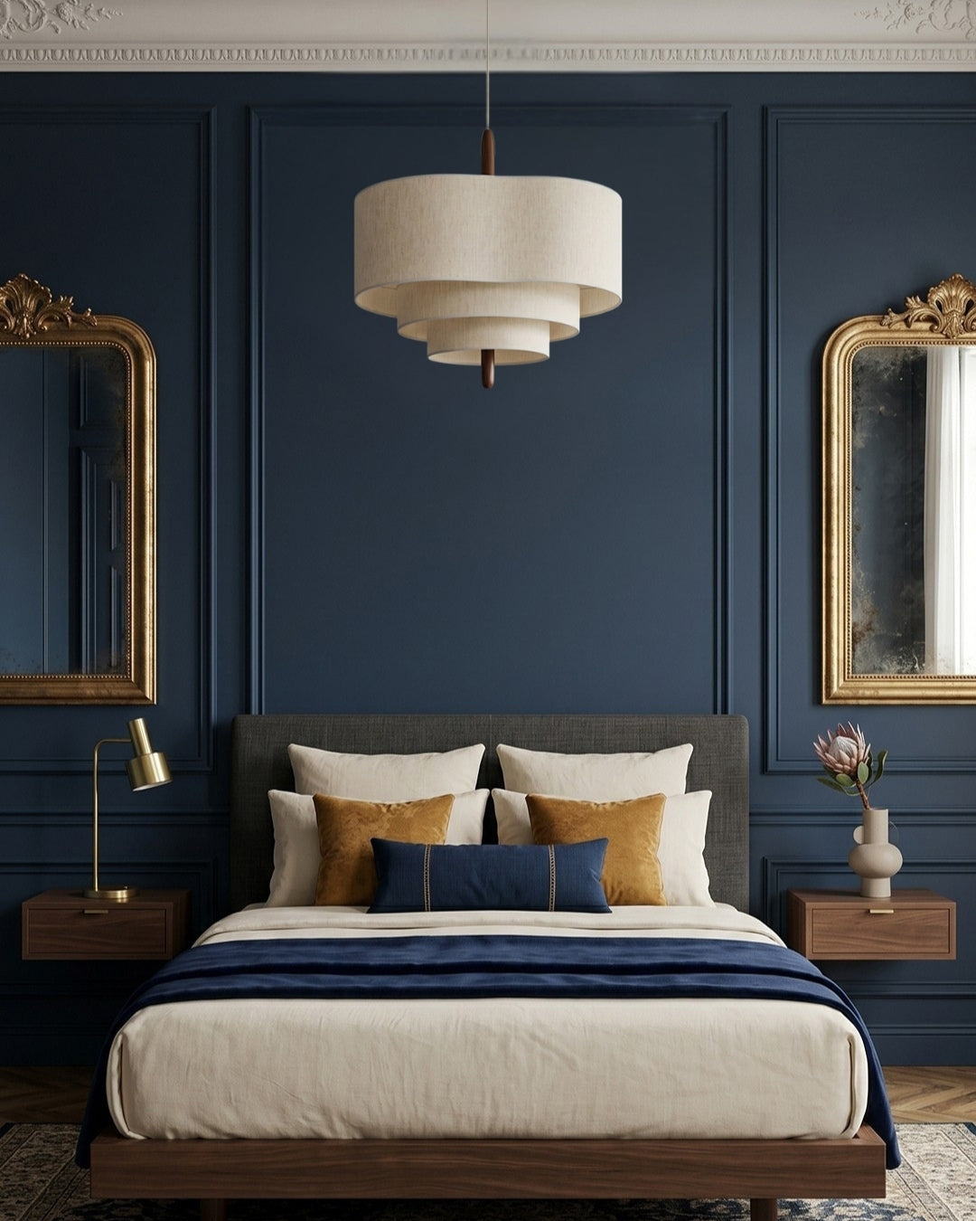 Dan Layered Fabric Pendant Light