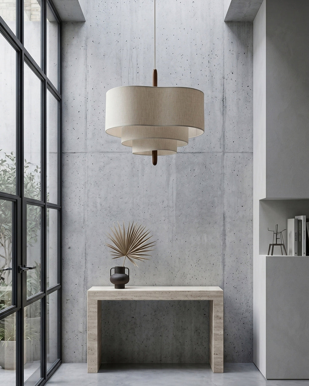 Dan Layered Fabric Pendant Light