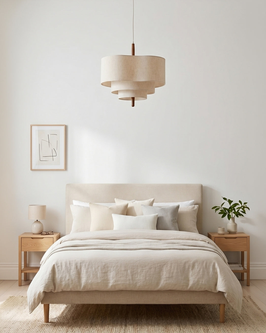 Dan Layered Fabric Pendant Light