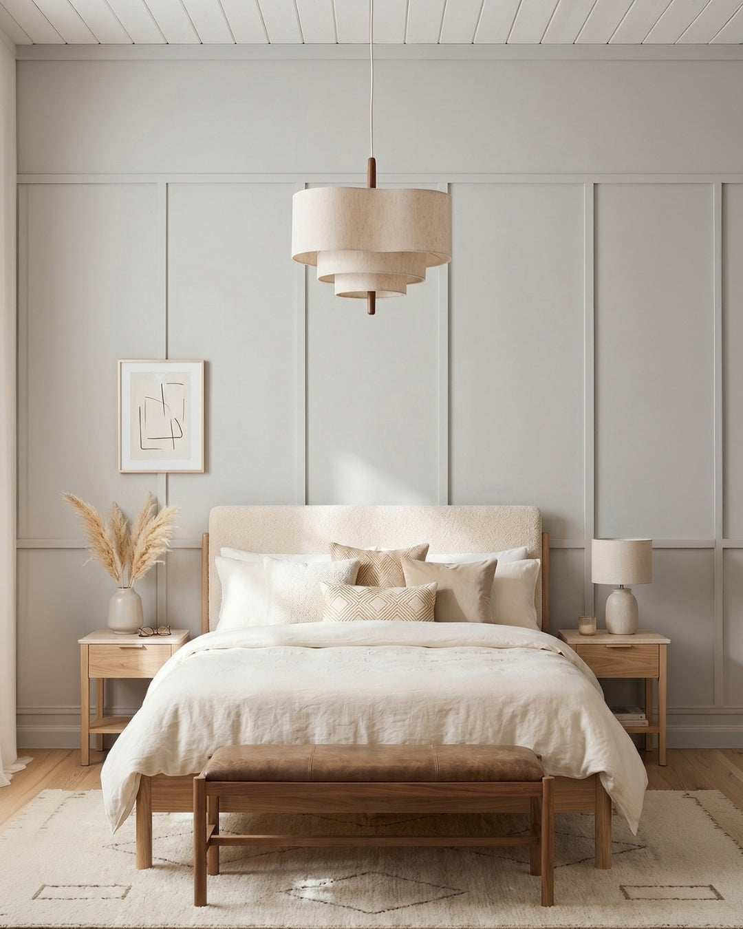 Dan Layered Fabric Pendant Light
