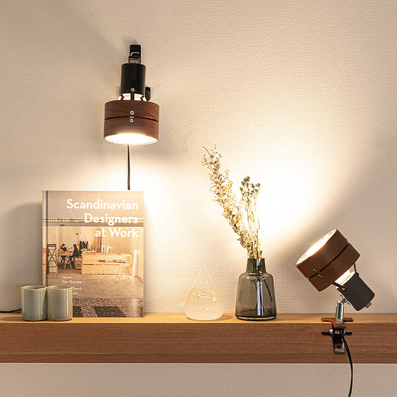 Japanese Round Clip Table Lamp