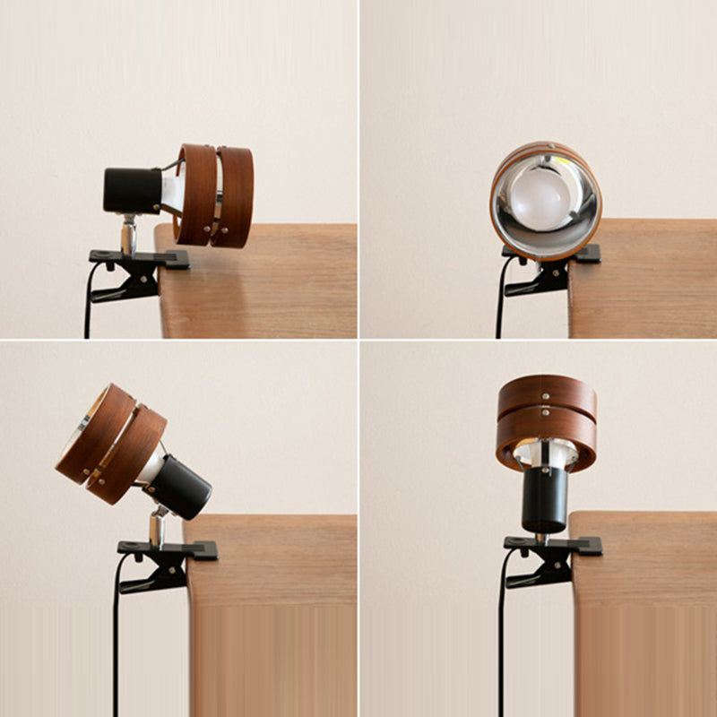 Japanese Round Clip Table Lamp