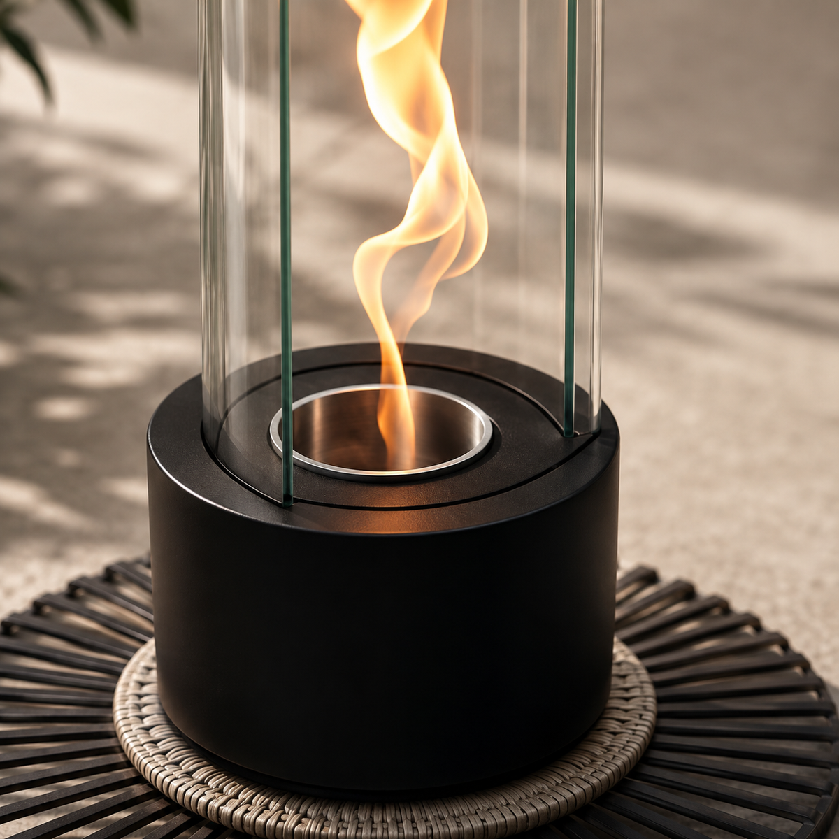 Rotating Flame Fireplace Lamp