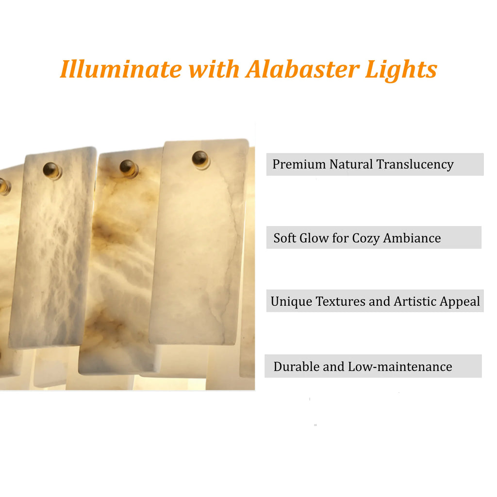 Alabaster Circular Chandelier