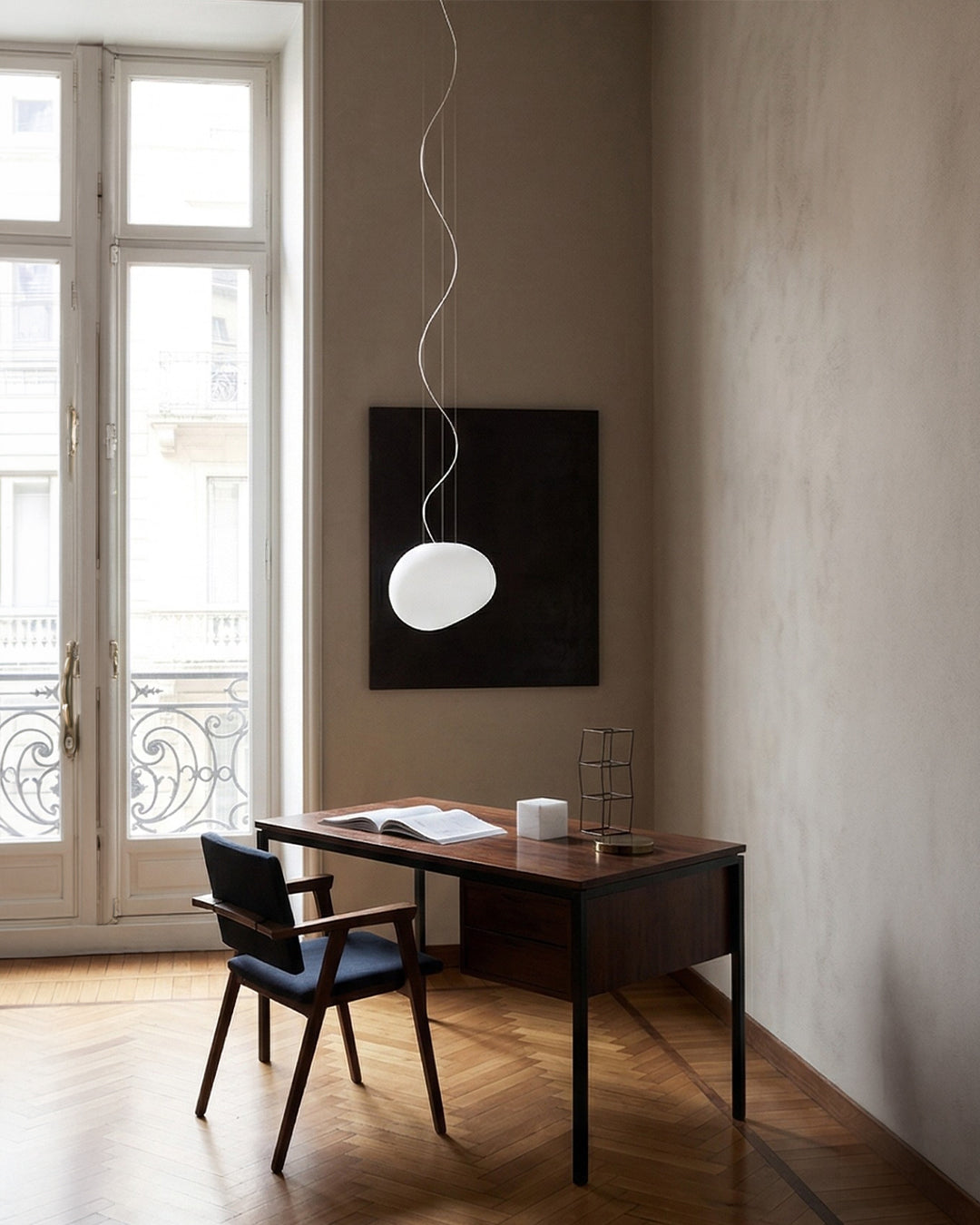 Elya Satin Glass Pendant Light