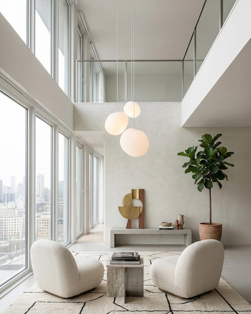 Elya Satin Glass Pendant Light