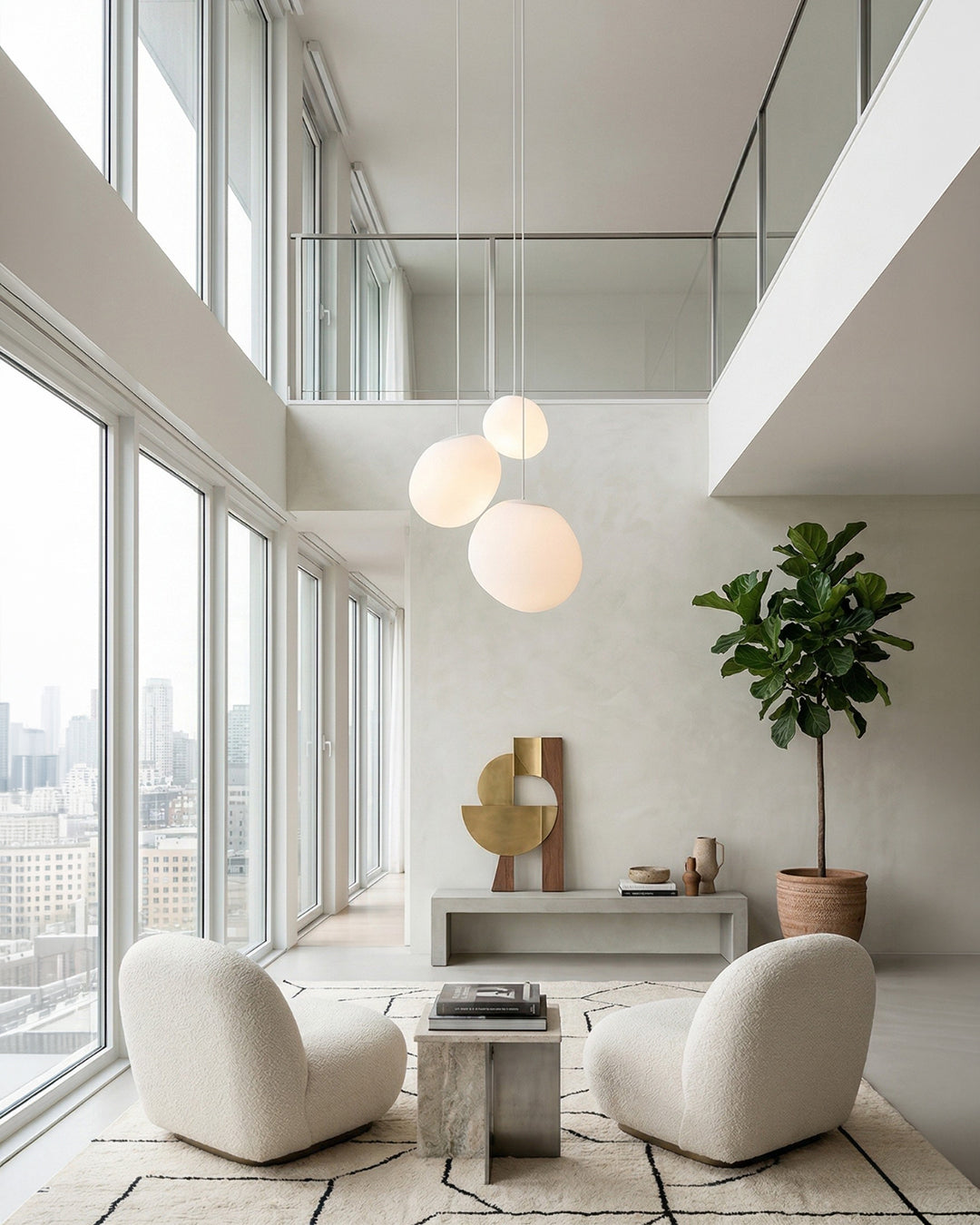 Elya Satin Glass Pendant Light