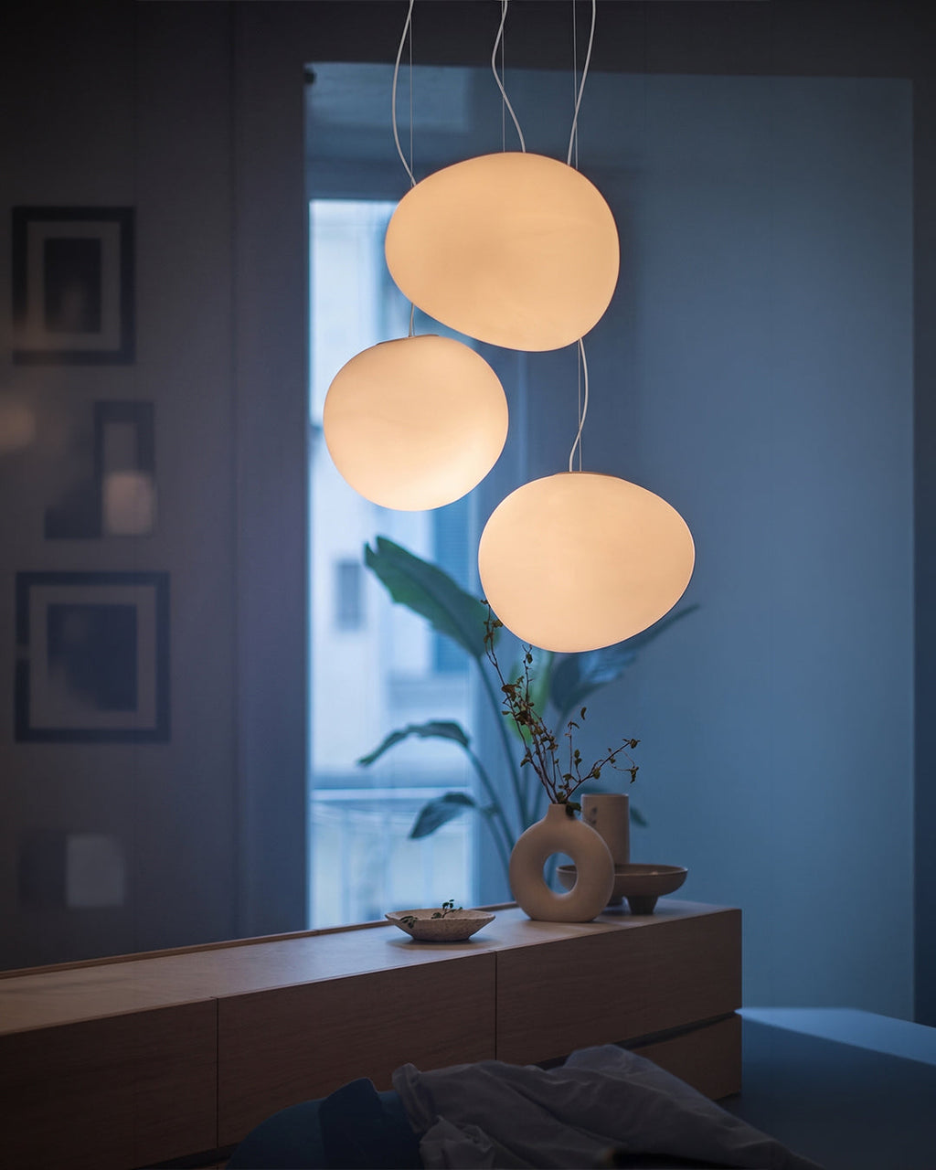 Elya Satin Glass Pendant Light