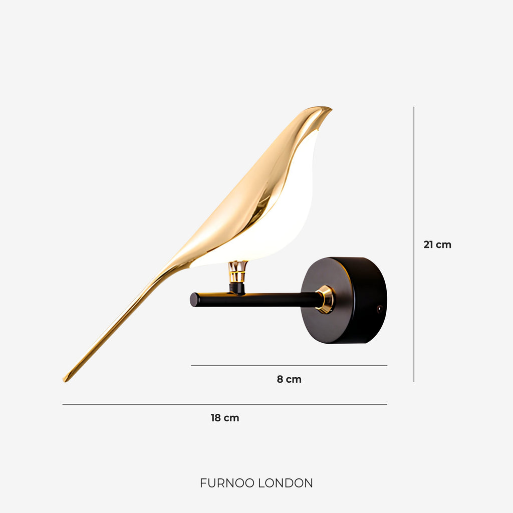 The Bird Gold Wall Light