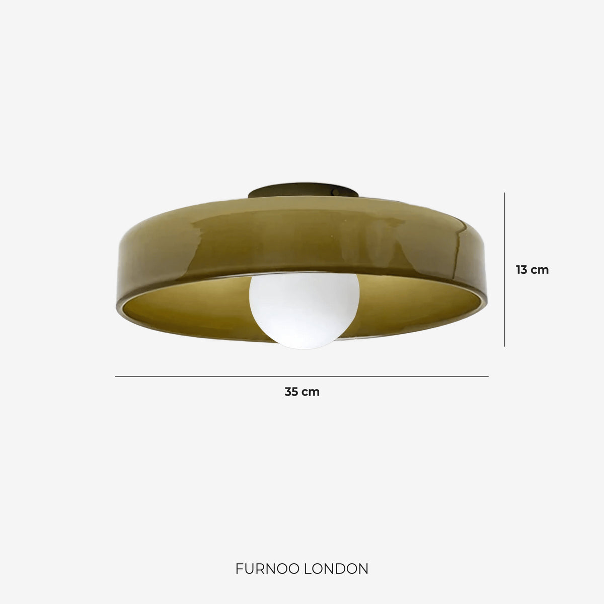 Lina Round Glass Pendant Light