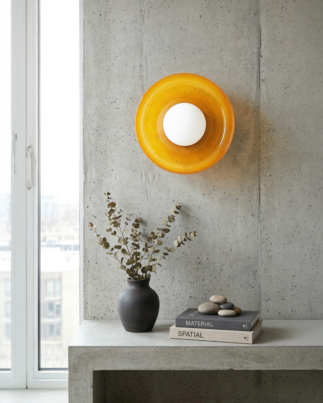 Lina Round Glass Pendant Light