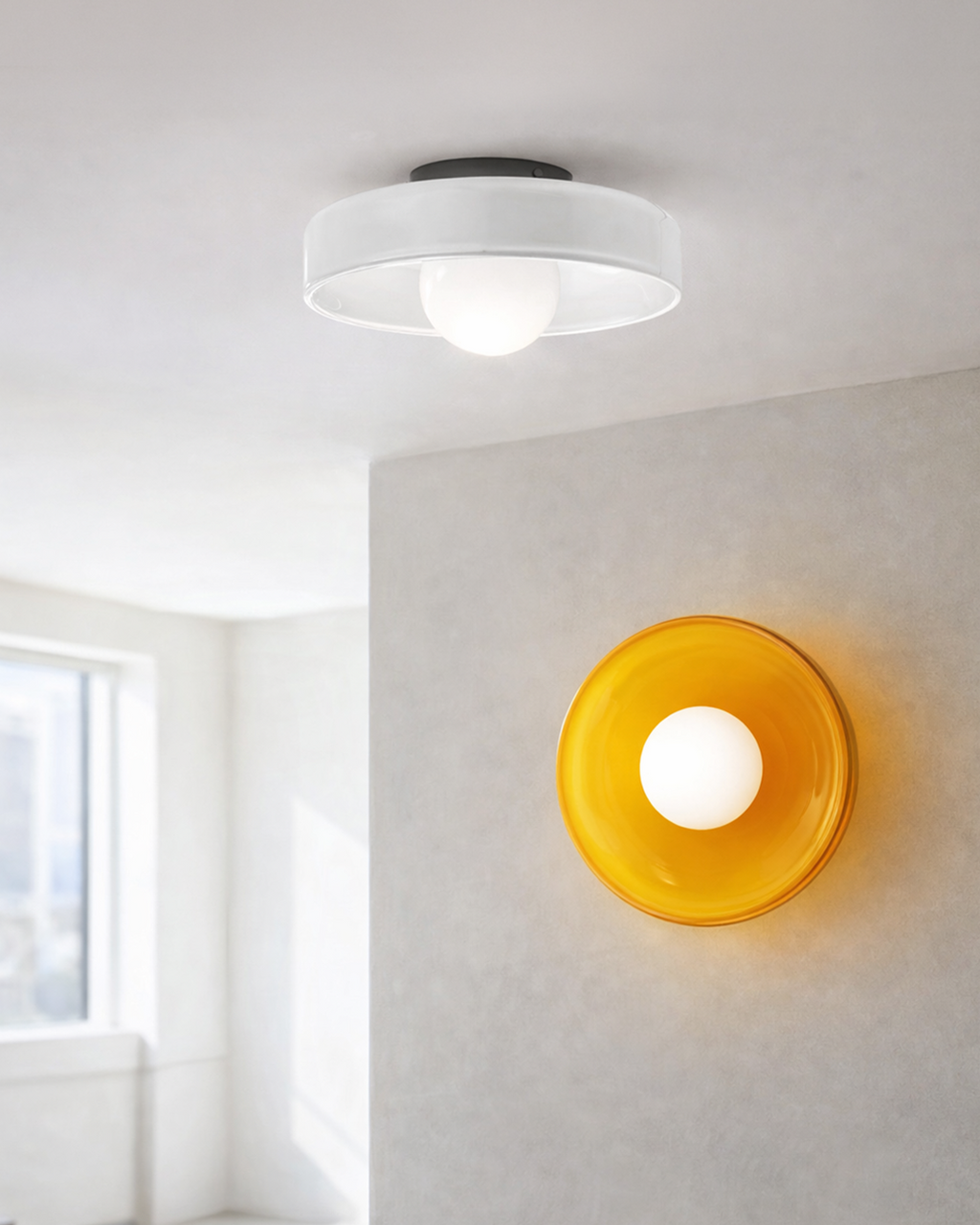 Lina Round Glass Pendant Light